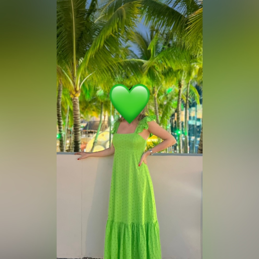 Vibrant Green Maxi Dress